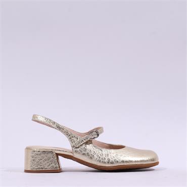 Wonders Bruma Low Heel Slingback - Gold